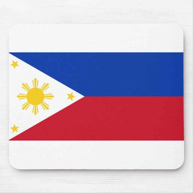 philippinische Flagge Mousepad (Vorne)