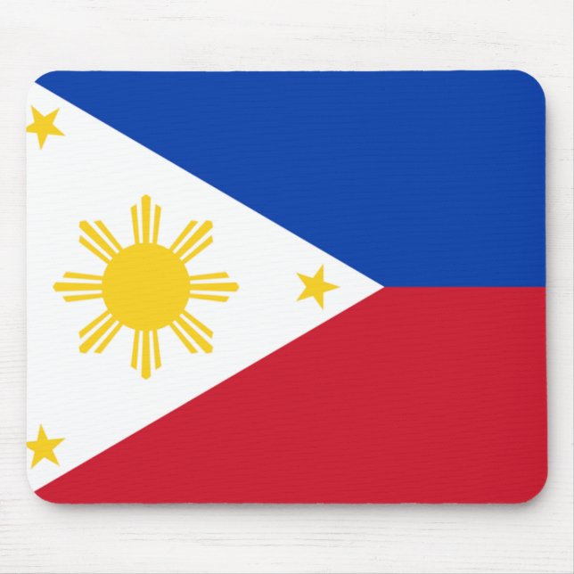 philippinische Flagge Mousepad (Vorne)