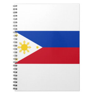 philippinische Flagge Notizblock