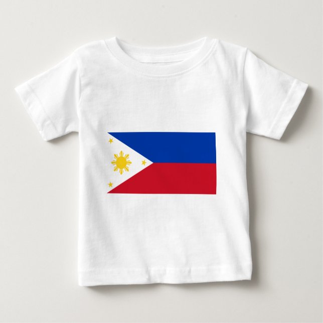 Philippinische Flagge, philippinische Baby T-shirt (Vorderseite)