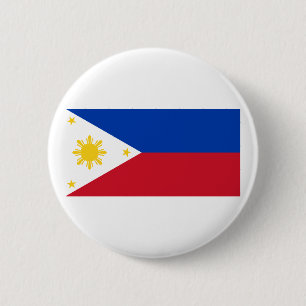 Philippinische Flagge, philippinische Button