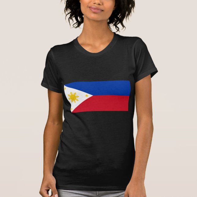 Philippinische Flagge, philippinische T-Shirt (Vorderseite)