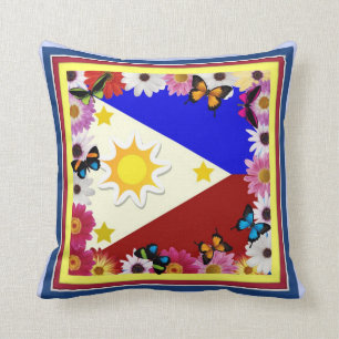 Philippinische Flagge - philippinisches Kissen