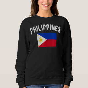 Philippinische Flagge Pinoy Filipino Sun Flag Sweatshirt