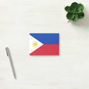 philippinische Flagge Post-it Klebezettel