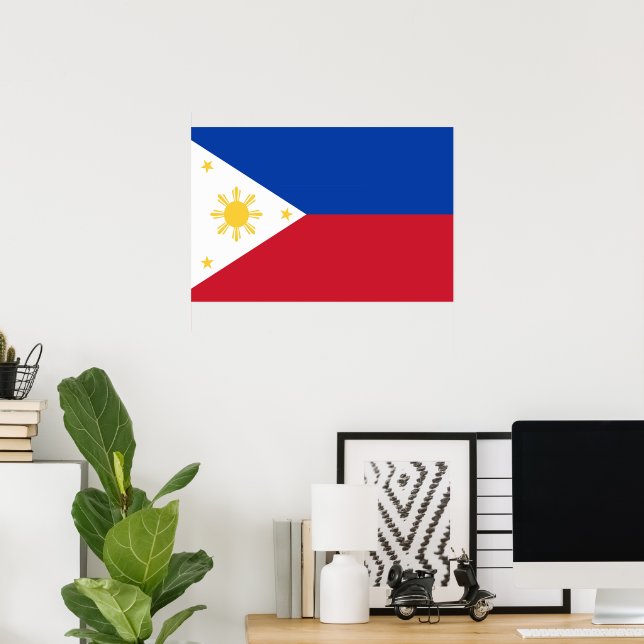 philippinische Flagge Poster (Heimbüro)