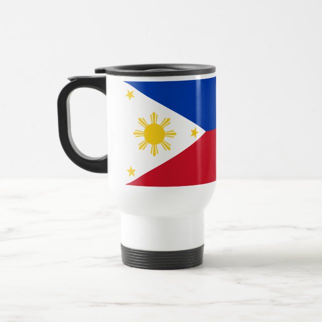 philippinische Flagge Reisebecher (Links)
