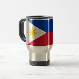 philippinische Flagge Reisebecher