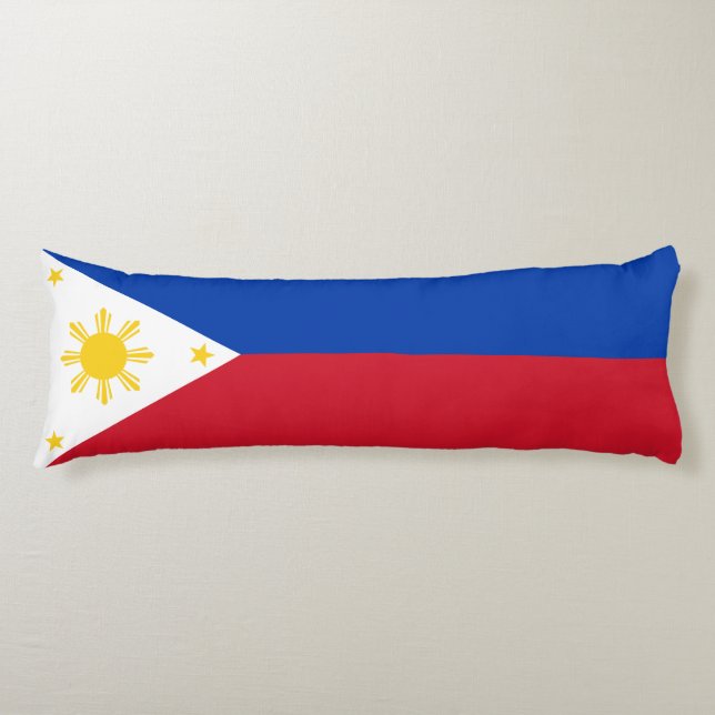 philippinische Flagge Seitenschläferkissen (Vorderseite)