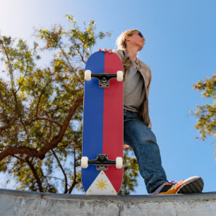 philippinische Flagge Skateboard