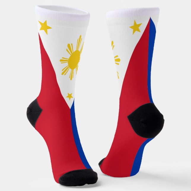 philippinische Flagge Socken (Gewinkelt)