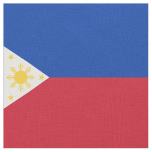 philippinische Flagge Stoff