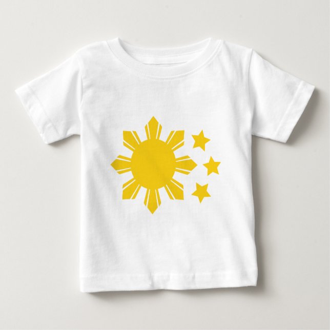 Philippinische Flagge - stolz, Pinoy zu sein! Baby T-shirt (Vorderseite)