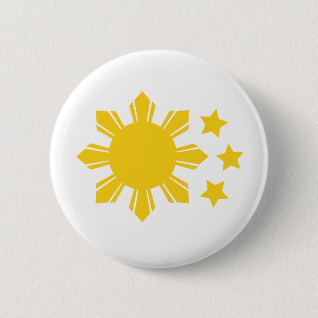 Philippinische Flagge - stolz, Pinoy zu sein! Button (Vorderseite)