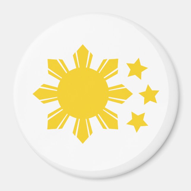 Philippinische Flagge - Stolz, Pinoy zu sein! Magnet (Vorne)