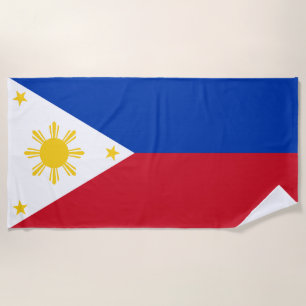 philippinische Flagge Strandtuch