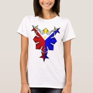 Philippinische Flagge Sun und Stern-Shirt T-Shirt