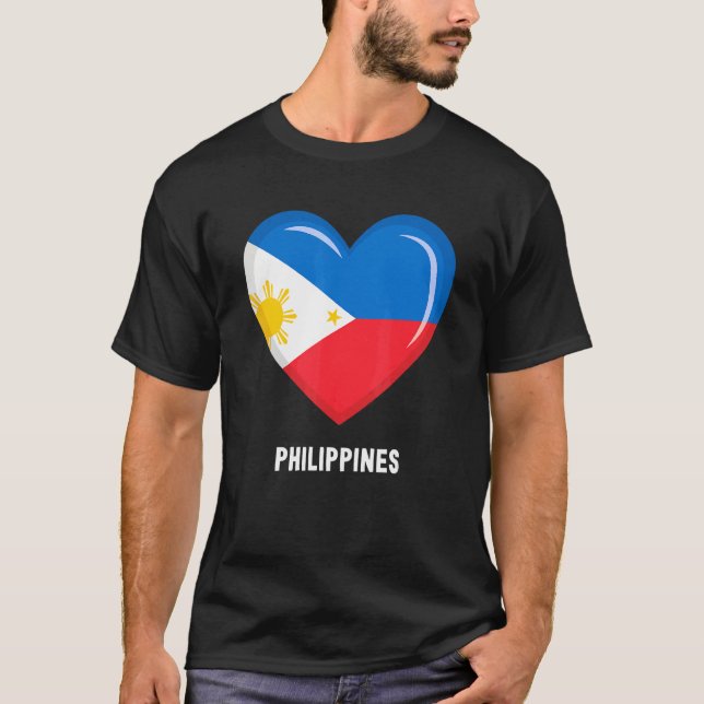 philippinische Flagge T-Shirt (Vorderseite)