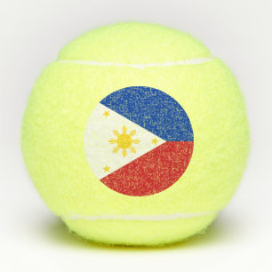 philippinische Flagge Tennisbälle