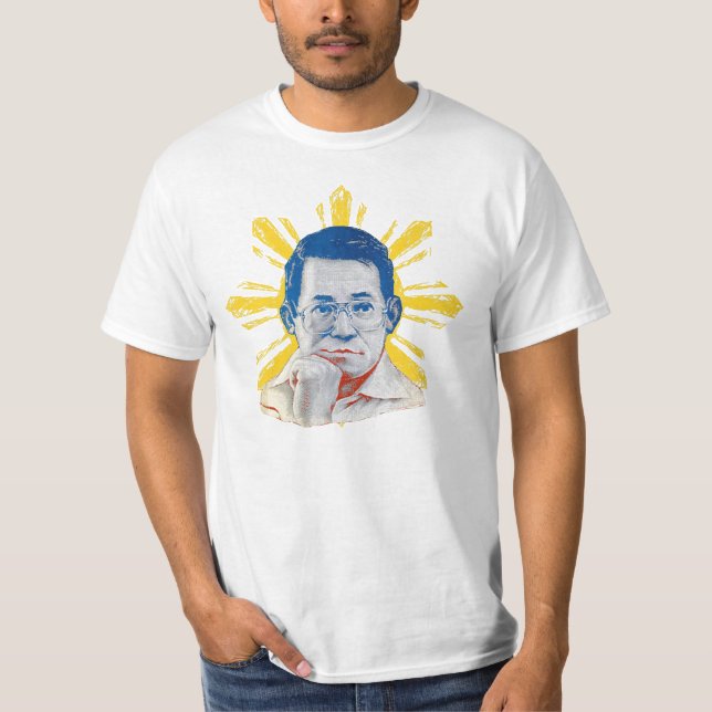 Philippinische Flagge themed Ninoy Shirt (Vorderseite)