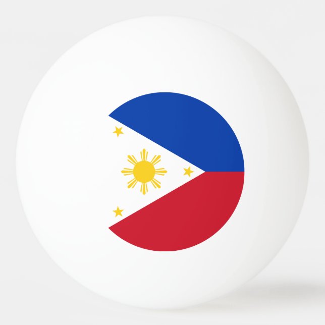 philippinische Flagge Tischtennisball (Vorderseite)