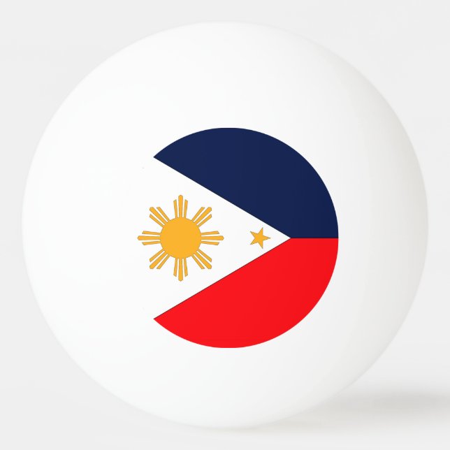 philippinische Flagge Tischtennisball (Vorderseite)