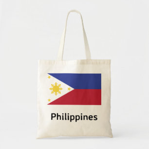 philippinische Flagge Tragetasche