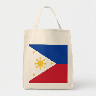 philippinische Flagge Tragetasche
