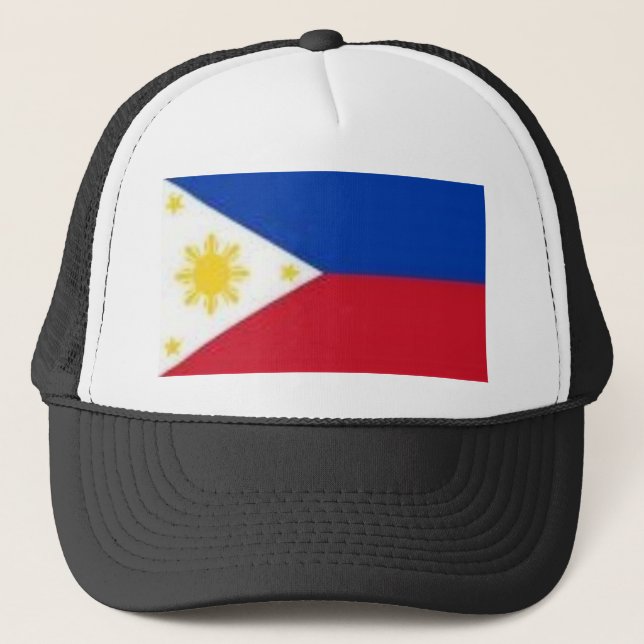 Philippinische Flagge Truckerkappe (Vorderseite)
