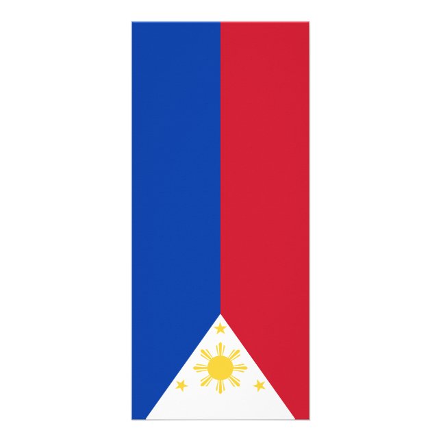 philippinische Flagge Werbekarte (Vorne)