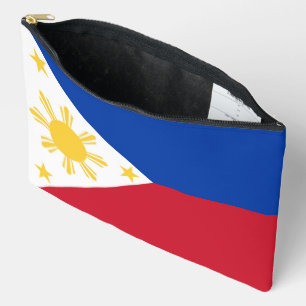 philippinische Flagge Zubehörtasche