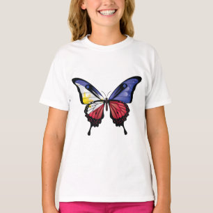 Philippinische Frack-Schmetterlingsflagge T-Shirt