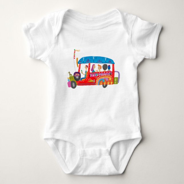 Philippinische Jeepney Baby Strampler (Vorderseite)