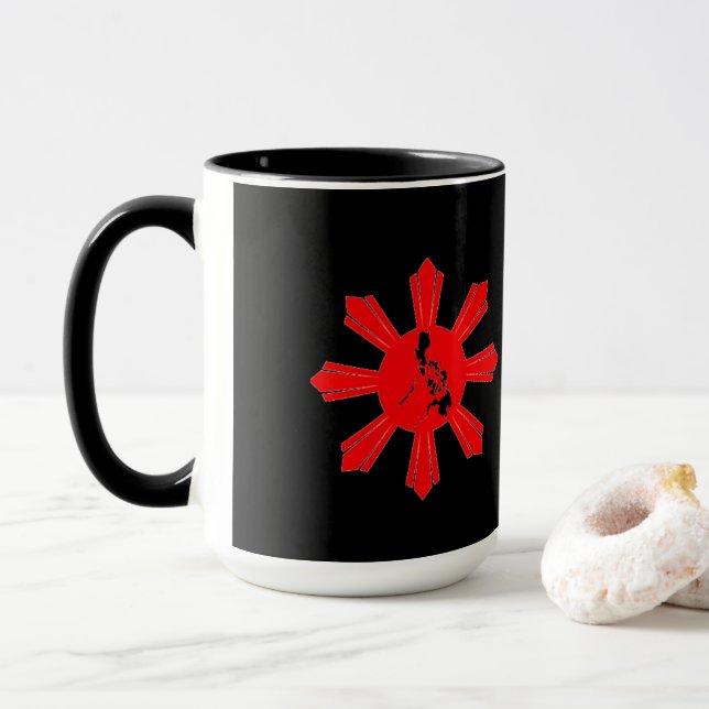 Philippinische Logo-Tasse Tasse (Mit Donut)