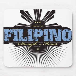 Philippinische Stärke und Ho - Blau Mousepad