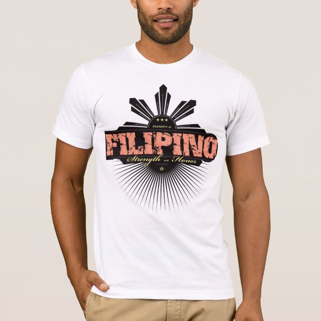 Philippinische Stärke und Ho - Rot T-Shirt (Vorderseite)