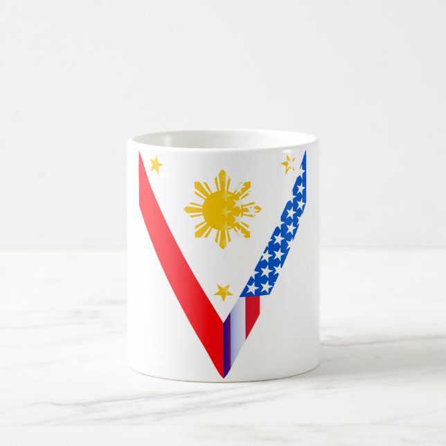 Philippinische Tasse des Amerikaner-V (Mittel)