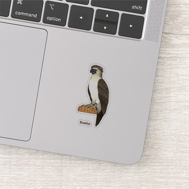 Philippinischer Adler-Cartoon Aufkleber (Ausschnitt)