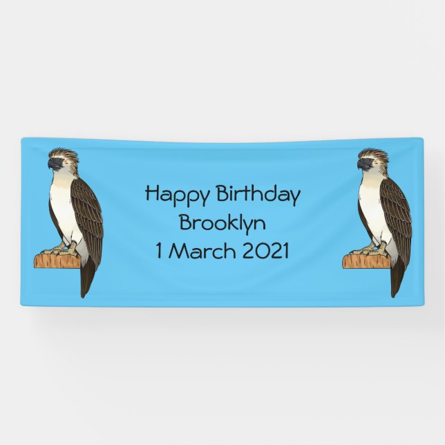 Philippinischer Adler-Cartoon Banner (Horizontal)