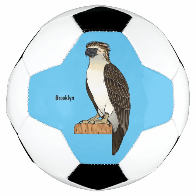 Philippinischer Adler-Cartoon Fußball (Vorderseite)