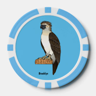 Philippinischer Adler-Cartoon Pokerchips