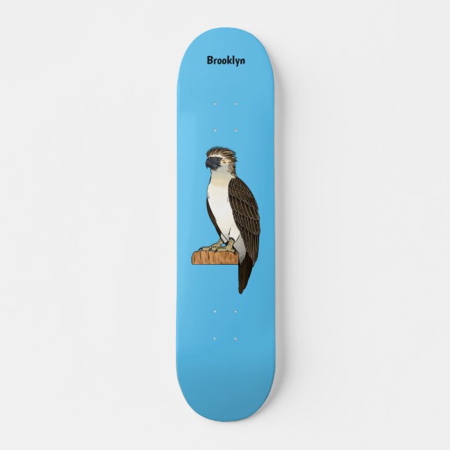 Philippinischer Adler-Cartoon Skateboard (Vorne)