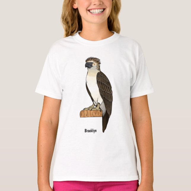 Philippinischer Adler-Cartoon T-Shirt (Vorderseite)