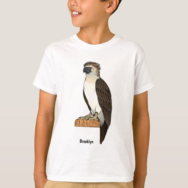 Philippinischer Adler-Cartoon T-Shirt (Vorderseite)