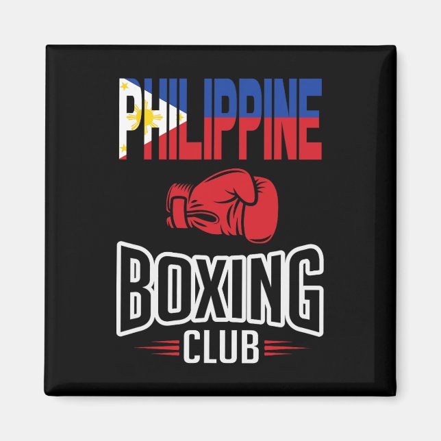 Philippinischer Flaggenboxing Magnet (Vorne)