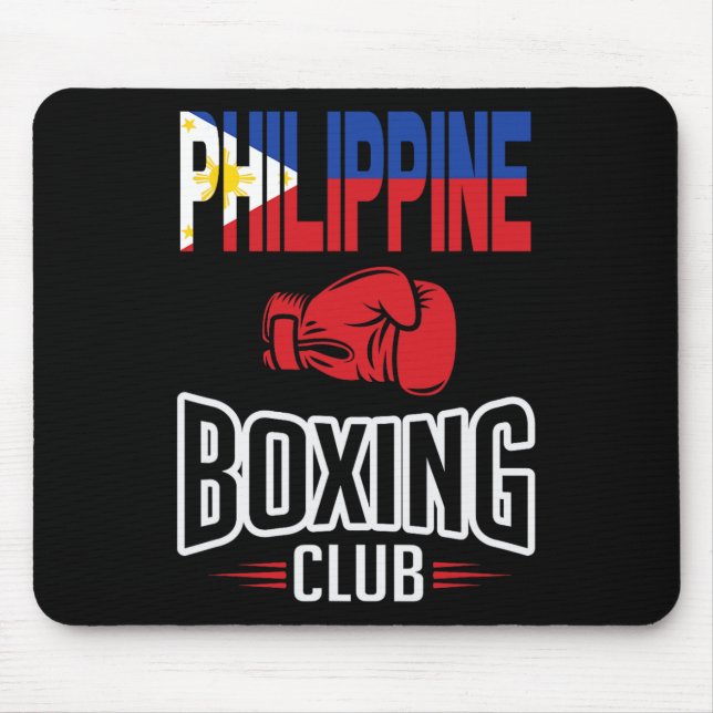 Philippinischer Flaggenboxing Mousepad (Vorne)