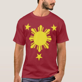 Philippinischer grundlegender Sun und Sterne - T-Shirt