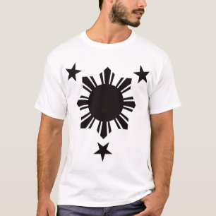 Philippinischer grundlegender Sun und Sterne - T-Shirt