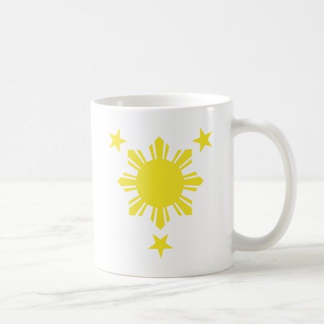 Philippinischer grundlegender Sun und Sterne - Tasse (Rechts)