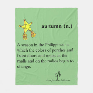 philippinischer Herbst Fleecedecke